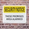 Signmission These Premises Are Alarmed OSHA Security Notice Sign, Plastic, 10in W x 7in L, 2PK OS-2PACK-SN-P-710-L-11650 - alternate 7